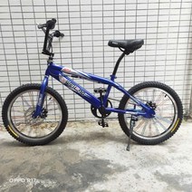 고급형 묘기 자전거 비엠엑스 BMX performance car universal fancy Bicycle street car acrobatic car 16 S1125 3, 20 인치 68 라인 블루 360도 회전