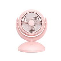 에어 공기순환기 캠핑 선풍기 무선 서큘레이터 전기 팬 충전식 휴대용 팬 강한 바람 팬, 핑크 데스크탑 팬