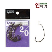 한보 슈퍼락웜훅 광어 배스 다운샷 루어 웜 낚시 바늘, 1개