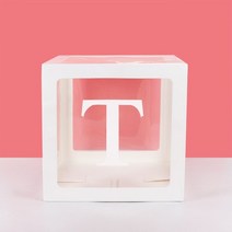 촬영박스10 개/몫 A-Z 웨딩 생일 파티 장식 베이비 샤워 풍선 아이 상자, 24 1pcs T Box