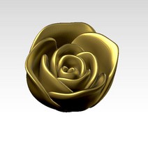 ArtCAM aspire의 CNC 조각 작업 STL 형식 파일의 3D 모델 장미, 한개옵션0