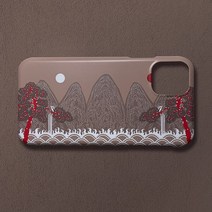 우리일쌍 유광 오동색 일월오봉도 휴대폰 케이스 (3691899), 아이폰11pro