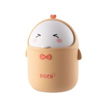 자동센서휴지통 밀폐 냄새차단 기저귀 쓰레기통 친환경 휴대용 조리대 사무실 책상 테이블 데스크탑 노란색, 2.Yellow