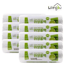 리빙포유 위생 롤백 중 25cm x 35cm 500매, 9개