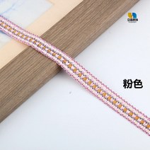 레이스 인테리어 레이어드 커튼 소파 쿠션 보조재 마크라메, T02-핑크 한권(한권 11.5미터)