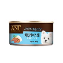 ANF 캔 강아지 간식 치킨라이스 95g x 24개