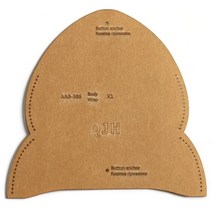 가죽공예 도구 DIY 아크릴 템플릿 패션 섬세한 안경 케이스 거울 가방 가죽 공예 패턴 스텐실 바느질 16x6.5cm 1 세트