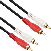 강원전자 넷메이트 2RCA 오디오케이블 5Ø 1.5m 인터선, 5파이RCA
