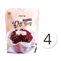 (로뎀푸드)국산알찬빙수팥1kg 4개, 1kg