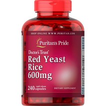 퓨리탄스프라이드 홍국 Red Yeast Rice 모나콜린K 600Mg 240캡슐