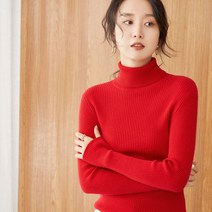 스웨터니트이너셔츠 목폴라 여성 겨울 가을 슬림 추가 두꺼운 긴팔 이너웨어 스키니핏 블랙 화이트 3454897751