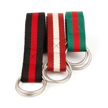 남녀 벨트 3선 배색 링 스트릿벨트