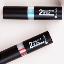 셀픽 타투 립밤 3.5g 2개입 남자 발색 립밤 매직타투 듀얼 입술보호제 1세트, 매직 타투 립밤(2개입) 1세트
