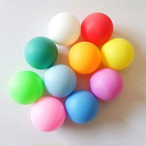 파워짐 컬러 무지 공놀이 연습용 추첨볼 탁구공, [30개입], 색생랜덤