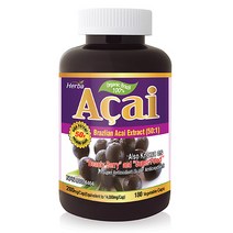 아사이 베리 14000mg 180식물성캡슐 50배 농축 acai, 180캡슐, 1개