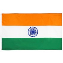 인도국기 india flag 세계국기 아시아 인테리어소품 인디아 나라국기 인테리어, 150x90cm, 1개