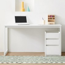 e스마트 와이즈 서랍 테이블 철제책상 세트 1200, 단품