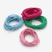 48-267 해피쏘잉 오시도리면끈 2mm HDS-323-H 믹스컬러 오시도리끈6컬러, 체리핑크