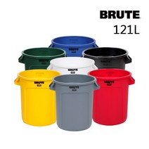 [브루트] BRUTE 벤티드 121L - 원형컨테이너, 옐로우, 1개