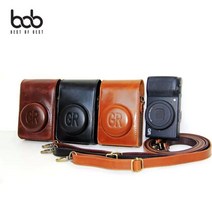 [BOBU] bob 리코 RICOH GR 1 2 카메라 가죽케이스 크로스백_ 210705EA, 리코GR1.2공용_블랙