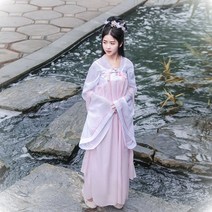 민복 두루마기한복 한복코트 남성한복두루마기 두루마기 경남상회 여성 드레스 중국 국립 민속 무용 전통 자수 요정 사진 공연 블루