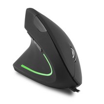무선 무소음 게이밍 버티컬 마우스 수직 왼손 USB 인체 공학적 유선 광학 6 버튼 프로 컴퓨터 1600 인치 당 점 백라이트 게임용, Mouse Without Pad