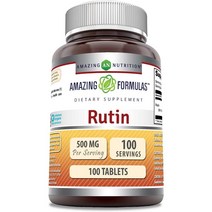 Amazing Nutrition Formulas Rutin 500 mg 100 Tablets 어메이징 포뮬라 어메이징 포뮬라 루틴 500 mg 타블렛 100정, 상세설명참조