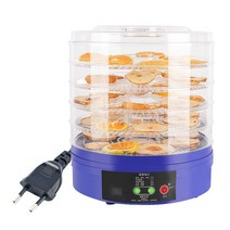 야채 과일 건조기 미니 디지털 식품 탈수기 야채 과일 건조기 가정용 고기 5 쟁반 220V, 02 blue_02 EU