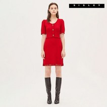 시슬리 프린지 니트 원피스 SAKO07041-RD