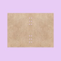 와우샵 6공 다이어리 갈색 크라프트 속지 A5 A6 45P