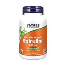 나우푸드 스피루리나 500mg 타블렛 글루텐 프리 비건, 200개입, 1개