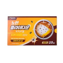 노런 플라이다운 파리트랩 10매입 초강력 파리잡이 끈끈이, 1개