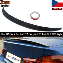 bmw 4 시리즈 f32 쿠페 435i 428i f82 m4 2014 + 리어 스포일러 윙 립, 없음