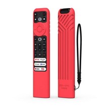 실리콘 원격 케이스 TCL TV 리모컨 RC902V FMR1 구글 안드로이드 스마트 QLED 음성 보호 커버 환경, 01 RED
