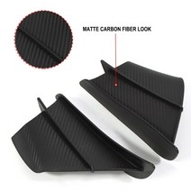 가와사키 닌자 300 400 650 Z400 Z900 ZX-10R ZX-25R H2 다운 범용 오토바이 Winglet 공력 윙 키트 스포일러, [03] Matte Carbon Look
