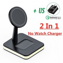 휴대폰 이어폰 무선 고속 충전기 30w 3 in 1 마그네틱 for iphone 13, 2 in 1 with us 플러그