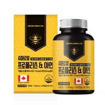 힐링팩토리 프리미엄 캐나다 프로폴리스 + 아연 180캡슐 6개월분 항산화 면연력
