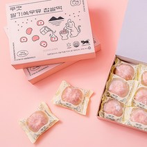 쿠캣 딸기쏙우유 찹쌀떡 540g X 3팩, 단품