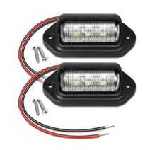 캠핑카 계단 트레일러 카라반 계단 스텝2x 6 led 라이센스 번호판 조명 미등 221, a