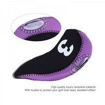 아이언 통 커버 자석 10Pcs 세트 슬리브 넘버 보호ive 헤드커버 적합한 Br 클럽 （보라）