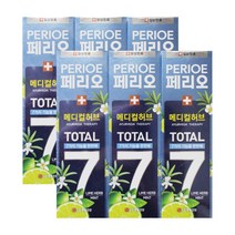 페리오 토탈7 치약 메디컬허브 라임민트 100g x 6개, 단품
