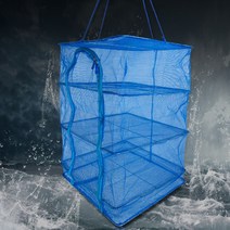 사각 메쉬 생선 야채 고추 3단 건조망 특대 50x50cm DD-11668 접이식 식품, 단품