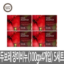 [무료배송]해피바스 두보레 장미비누 (100gx4개) 비누, 5세트