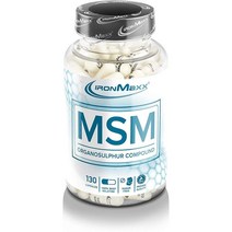 독일직구 IronMaxx MSM 130캡슐 Methylsulfonylmethane (캡슐당 500mg) 캡슐 유기 유황 테스트 품질 독일 설계, 수량, 상세참조