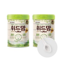 위드맘 리뉴얼 100일 2캔 + 20ml 스푼 2개입 황금변 유산균 소화 아기분유 파스퇴르 1세트, 2세트