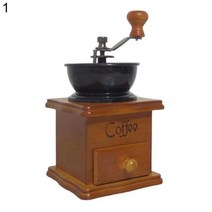 CoffeeBean 그라인더 수동 금속 레트로 미니 커피 조절 스파이스 수제 Maschine, 1, 1