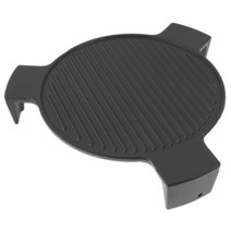 DELSbbq 대형 빅 그린 에그 및 기타 지름 45.7cm(18인치) 요리 그릴용 주철 플레이트 세터 카마도 그릴 피자 스톤 3개의 다리가 있는 열 디플렉터 559272