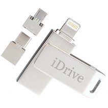 아이몰 OTG젠더 일체형 USB + 8PIN + 5PIN + C타입 데이터 전송 외장메모리 B타입, 128GB