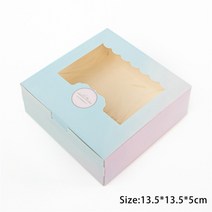 선물포장박스 종이박스 포장상자 사탕 마카롱 포장 StoBag 5pcs 싸바리박스 19, 5개, 그라디언트 블루