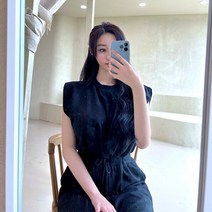 예쁘고 편한 루즈핏 심플 캐주얼 면롱 트레이닝원피스 데일리 원마일웨어 라운지웨어 20대 30대 여름휴가룩